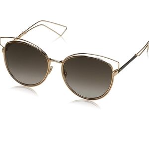 NWT Womens Christian Dior SIDERAL 2 -Rose gold brown Sunglasses Brown grad. Lens
